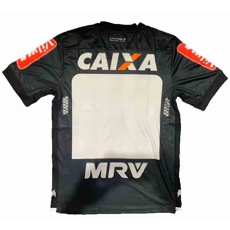 Camiseta Atlético Mineiro Negro/Blanco Retro